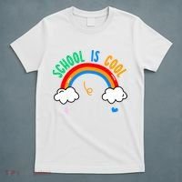 School Is Cool Rainbow Fun Retro T-Shirt thumb 5