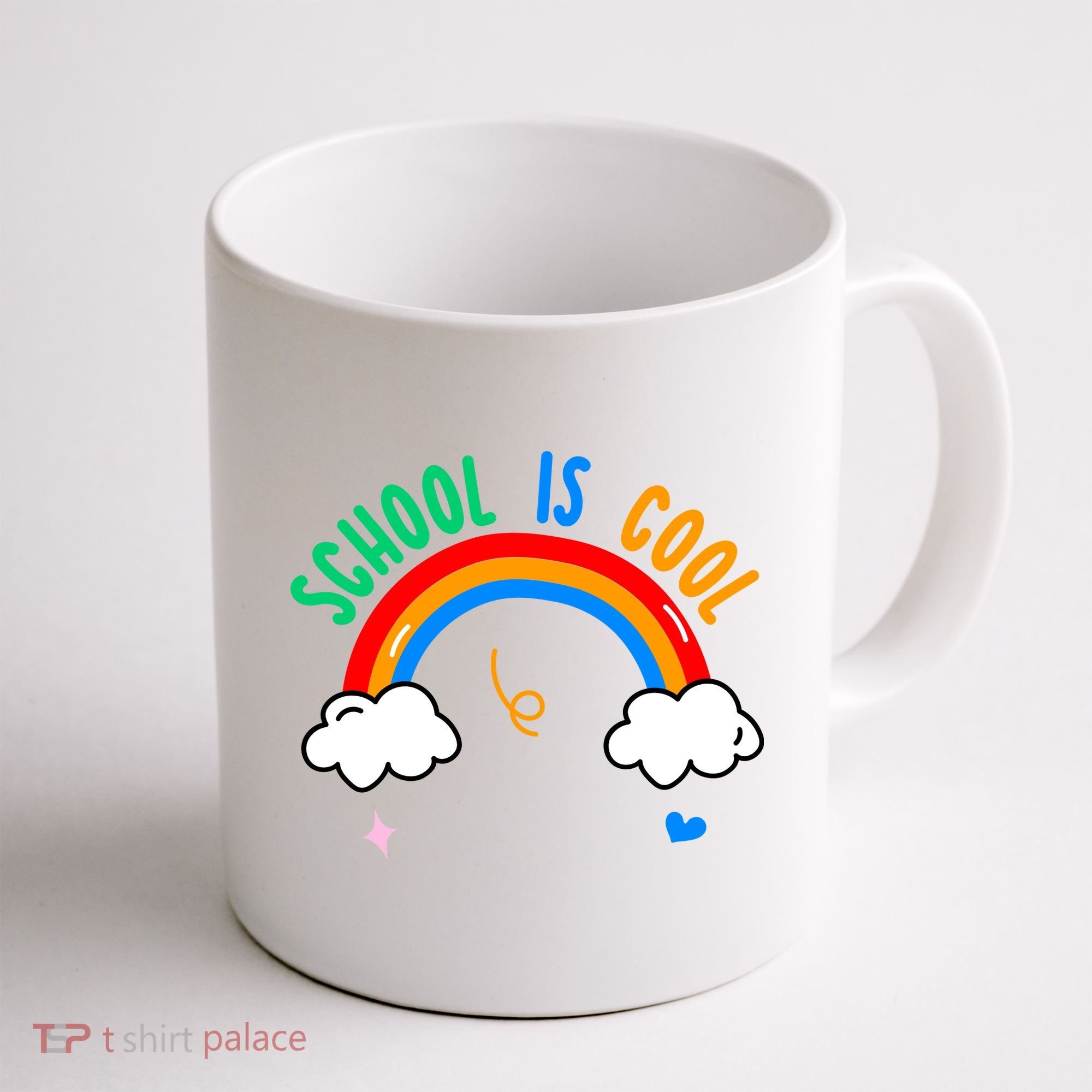 School Is Cool Rainbow Fun Retro Coffee Mug