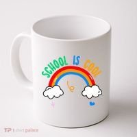 School Is Cool Rainbow Fun Retro Coffee Mug thumb 0