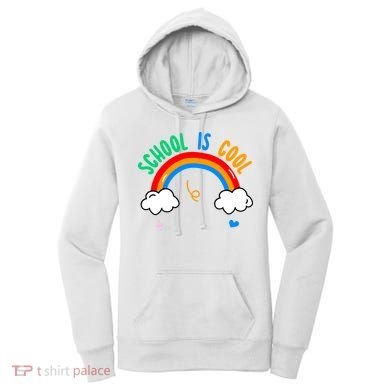 School Is Cool Rainbow Fun Retro Women's Hoodie
