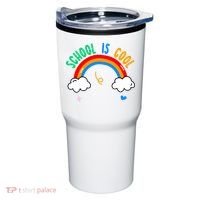 School Is Cool Rainbow Fun Retro Tumbler thumb 0