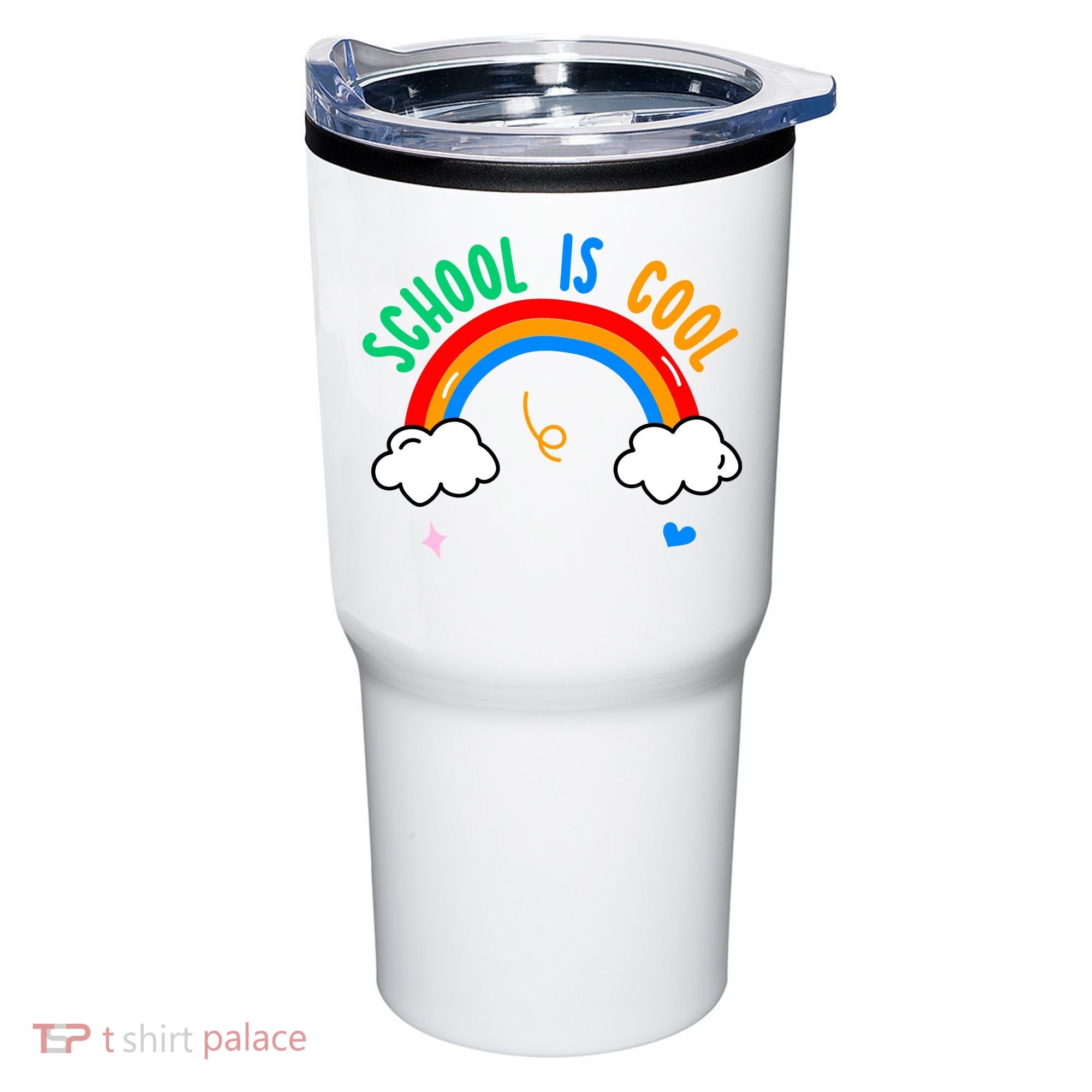 School Is Cool Rainbow Fun Retro Tumbler