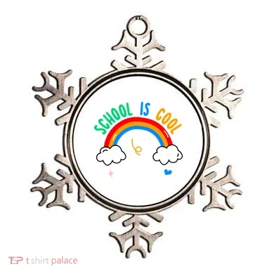School Is Cool Rainbow Fun Retro Ornament