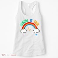 School Is Cool Rainbow Fun Retro Women's Tank Top thumb 0