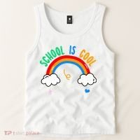 School Is Cool Rainbow Fun Retro Tank Top thumb 2