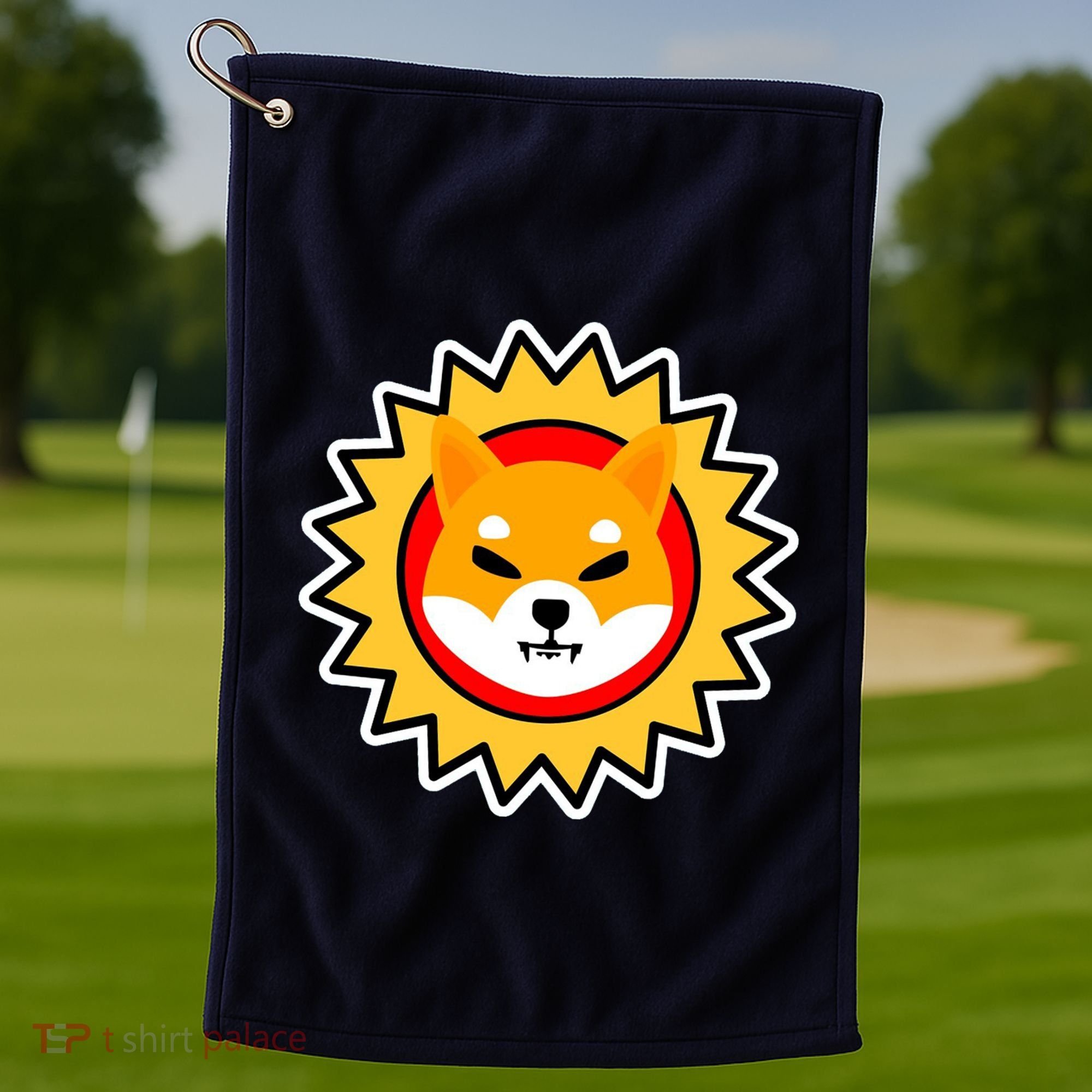 Shiba Inu Coin Star Logo Golf Towel