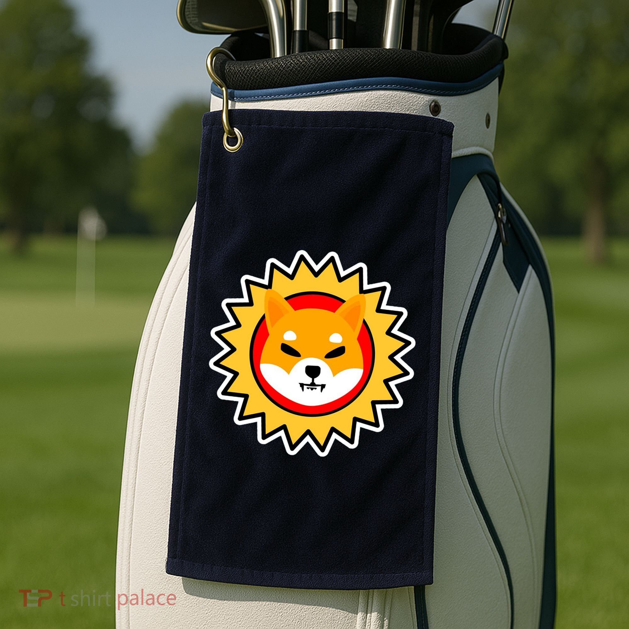 Shiba Inu Coin Star Logo Golf Towel