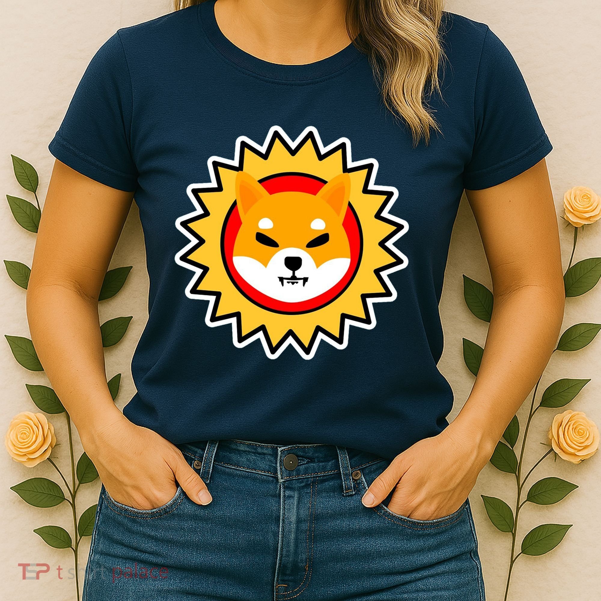 Shiba Inu Coin Star Logo Women's T-Shirt