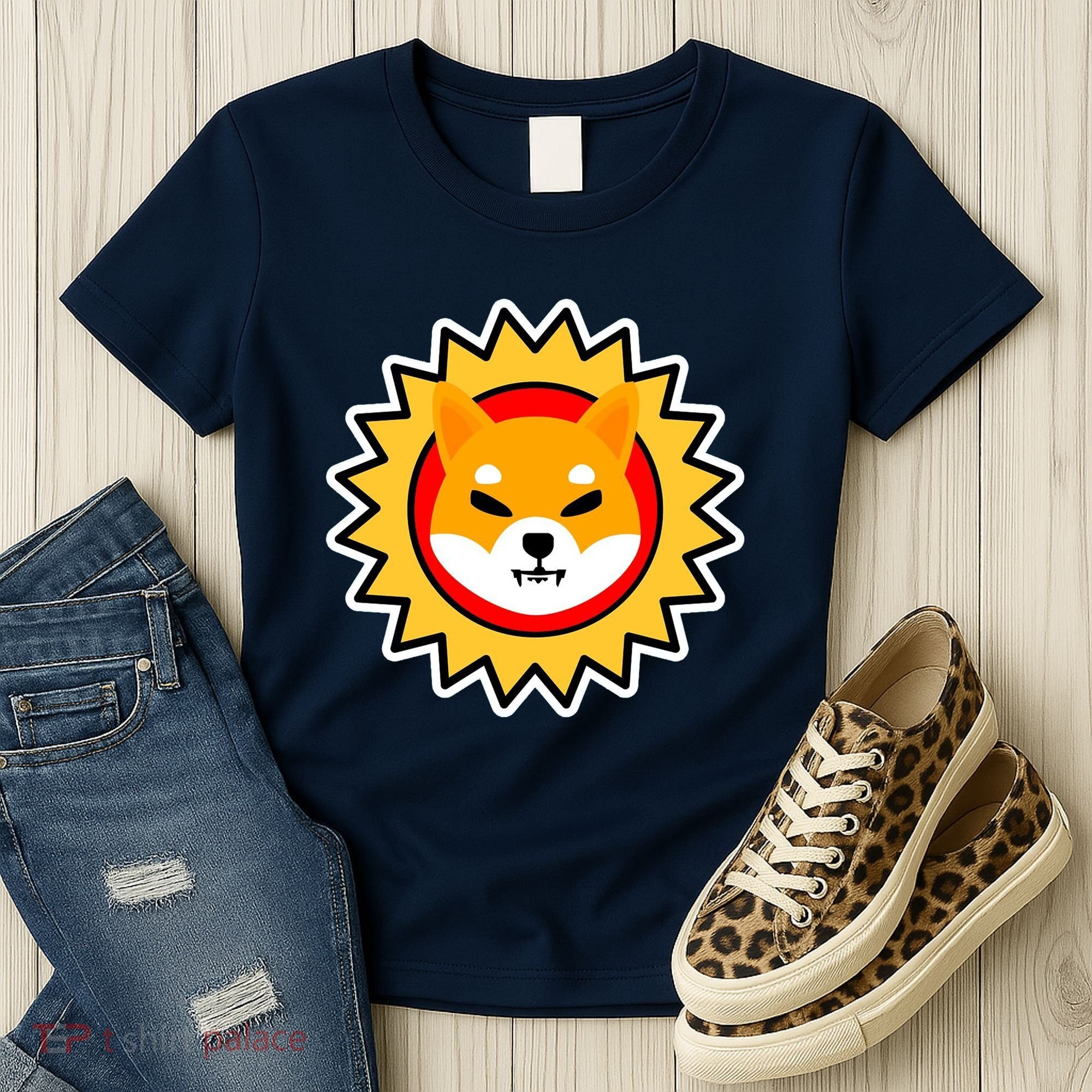 Shiba Inu Coin Star Logo Women's T-Shirt