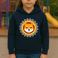 Shiba Inu Coin Star Logo Kids Hoodie thumb 3