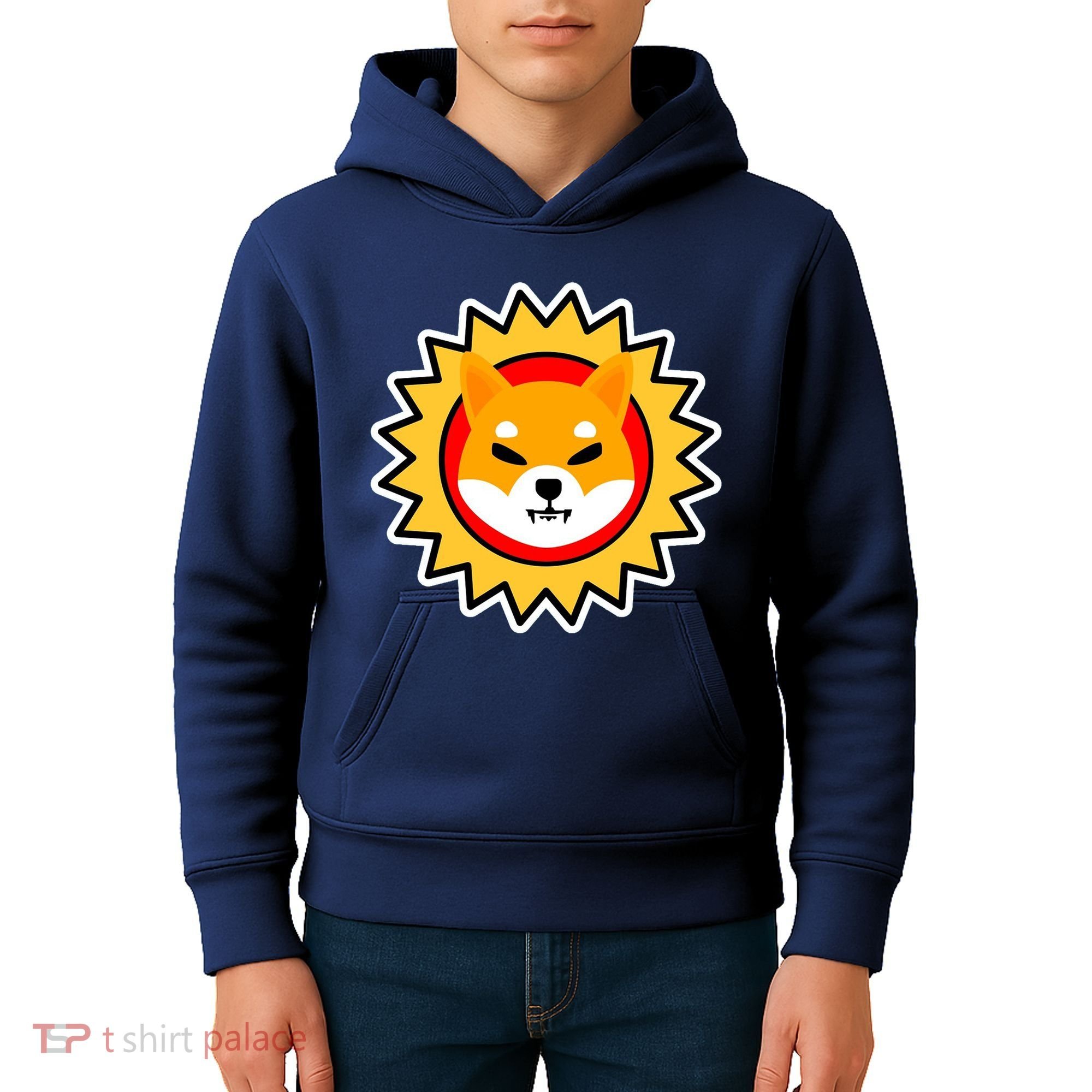 Shiba Inu Coin Star Logo Kids Hoodie