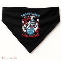 Sometimes I Can Almost Hear The Ten Pin Laughing USA-Made Doggie Bandana thumb 0