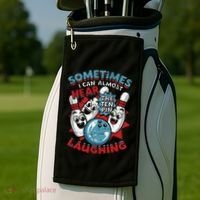 Sometimes I Can Almost Hear The Ten Pin Laughing Golf Towel thumb 2