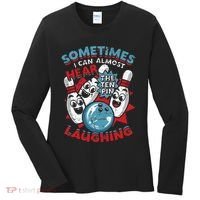Sometimes I Can Almost Hear The Ten Pin Laughing Women's Long Sleeve Shirt thumb 0