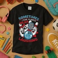 Sometimes I Can Almost Hear The Ten Pin Laughing Kids T-Shirt thumb 3