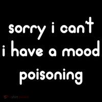 Sorry I Cant I Have Mood Poisoning Women's Hoodie thumb 2