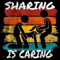 Sharing Is Caring Threesome Sex Polyamory Swingers Long Sleeve Shirt thumb 2