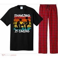 Sharing Is Caring Threesome Sex Polyamory Swingers Pajama Set thumb 0