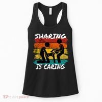 Sharing Is Caring Threesome Sex Polyamory Swingers Women's Tank Top thumb 0