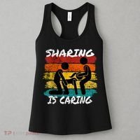 Sharing Is Caring Threesome Sex Polyamory Swingers Women's Tank Top thumb 3