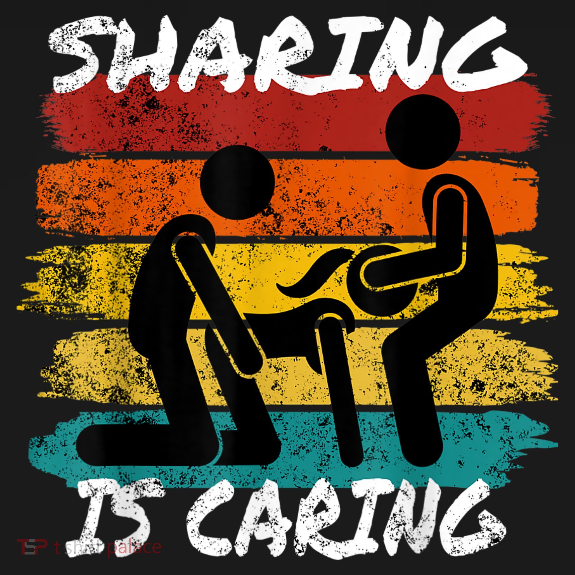 Sharing Is Caring Threesome Sex Polyamory Swingers Women's T-Shirt
