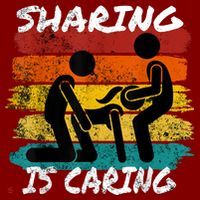 Sharing Is Caring Threesome Sex Polyamory Swingers Sweatshirt thumb 2