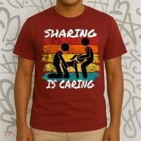 Sharing Is Caring Threesome Sex Polyamory Swingers T-Shirt thumb 3