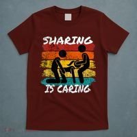 Sharing Is Caring Threesome Sex Polyamory Swingers T-Shirt thumb 5
