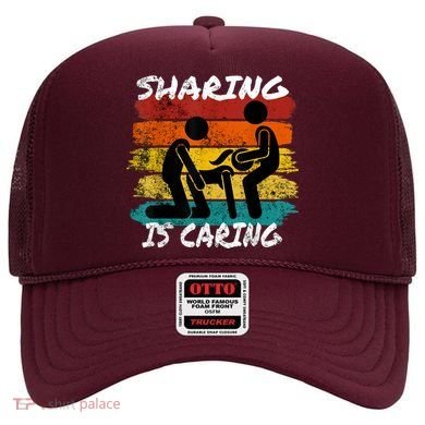 Sharing Is Caring Threesome Sex Polyamory Swingers Hat