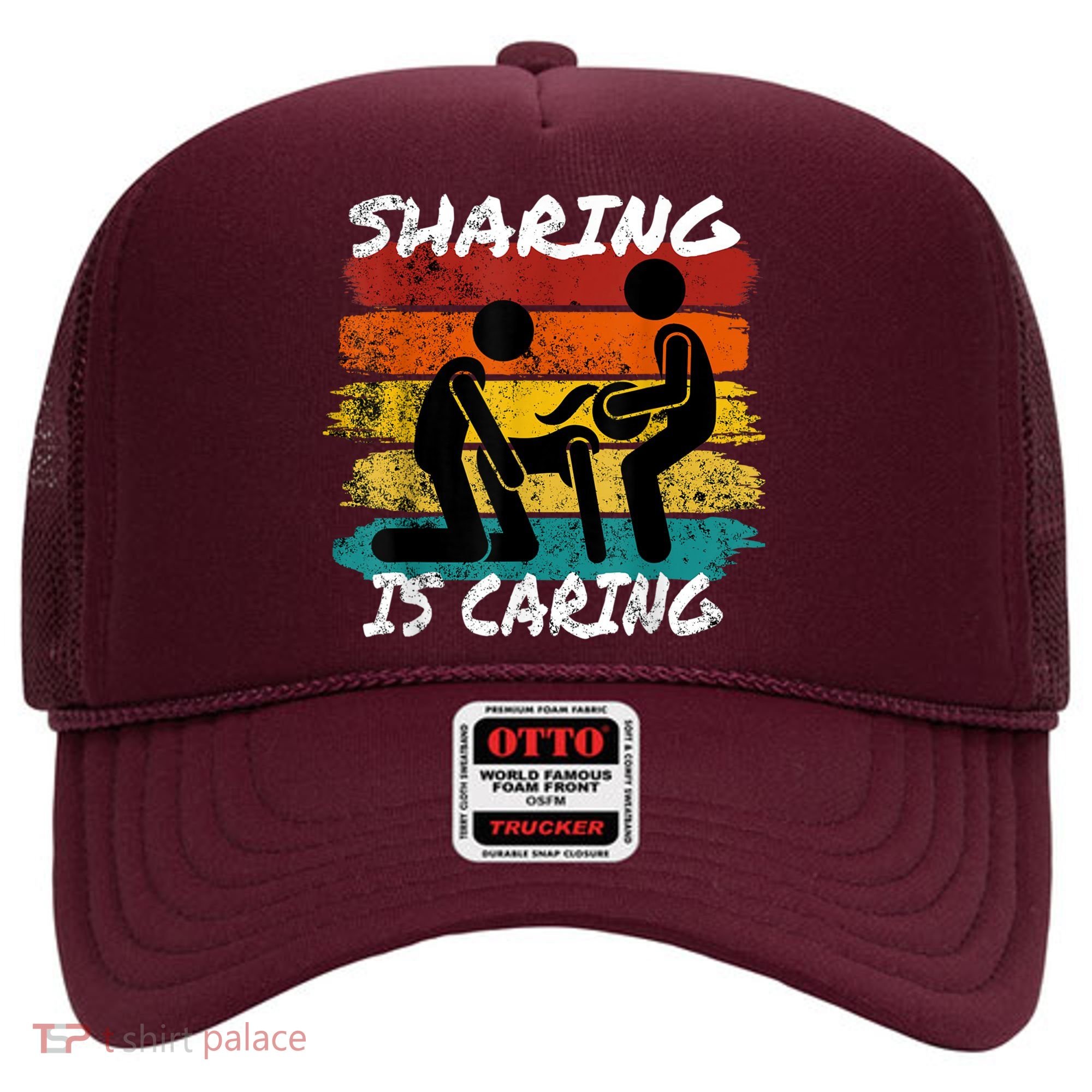 Sharing Is Caring Threesome Sex Polyamory Swingers Hat