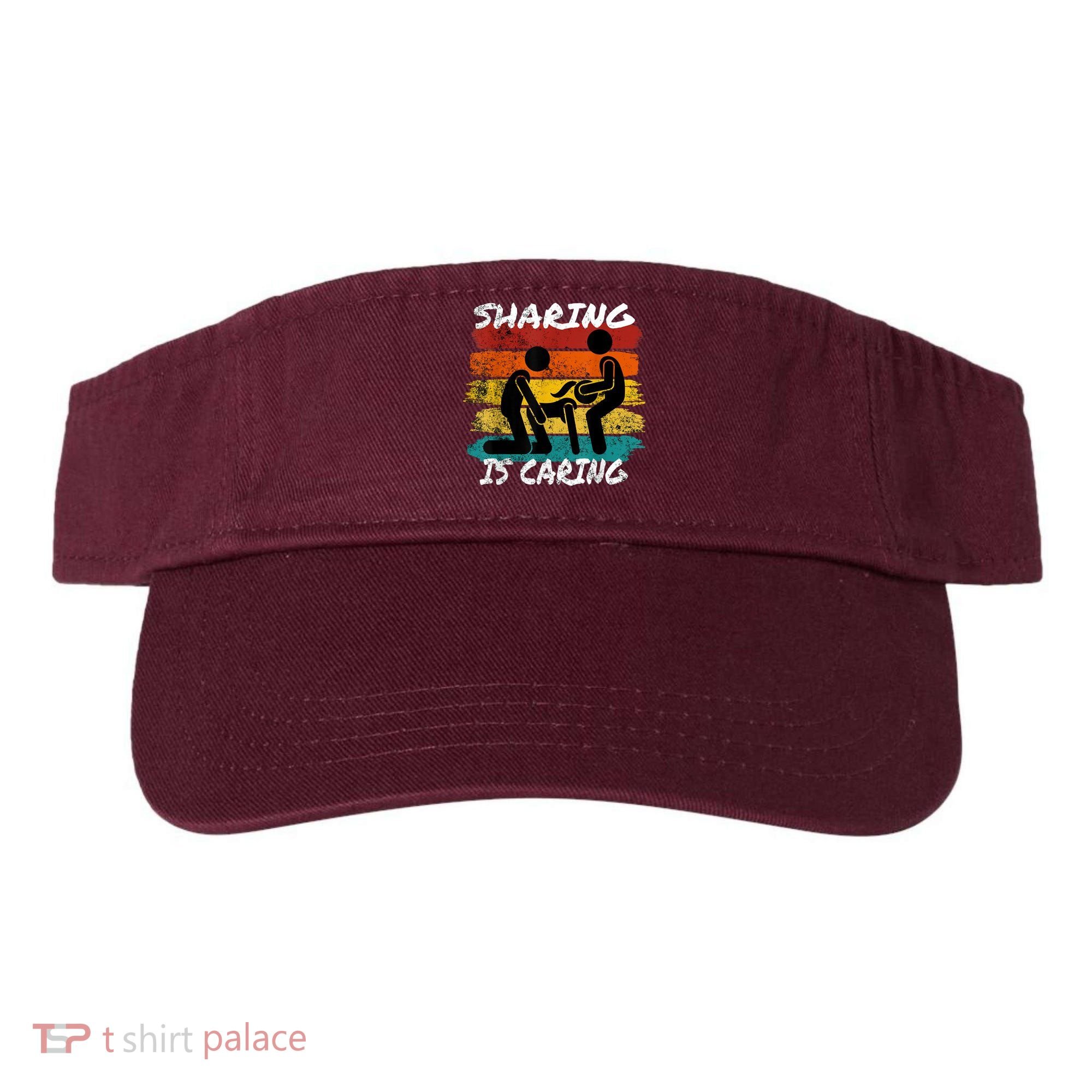 Sharing Is Caring Threesome Sex Polyamory Swingers Visor