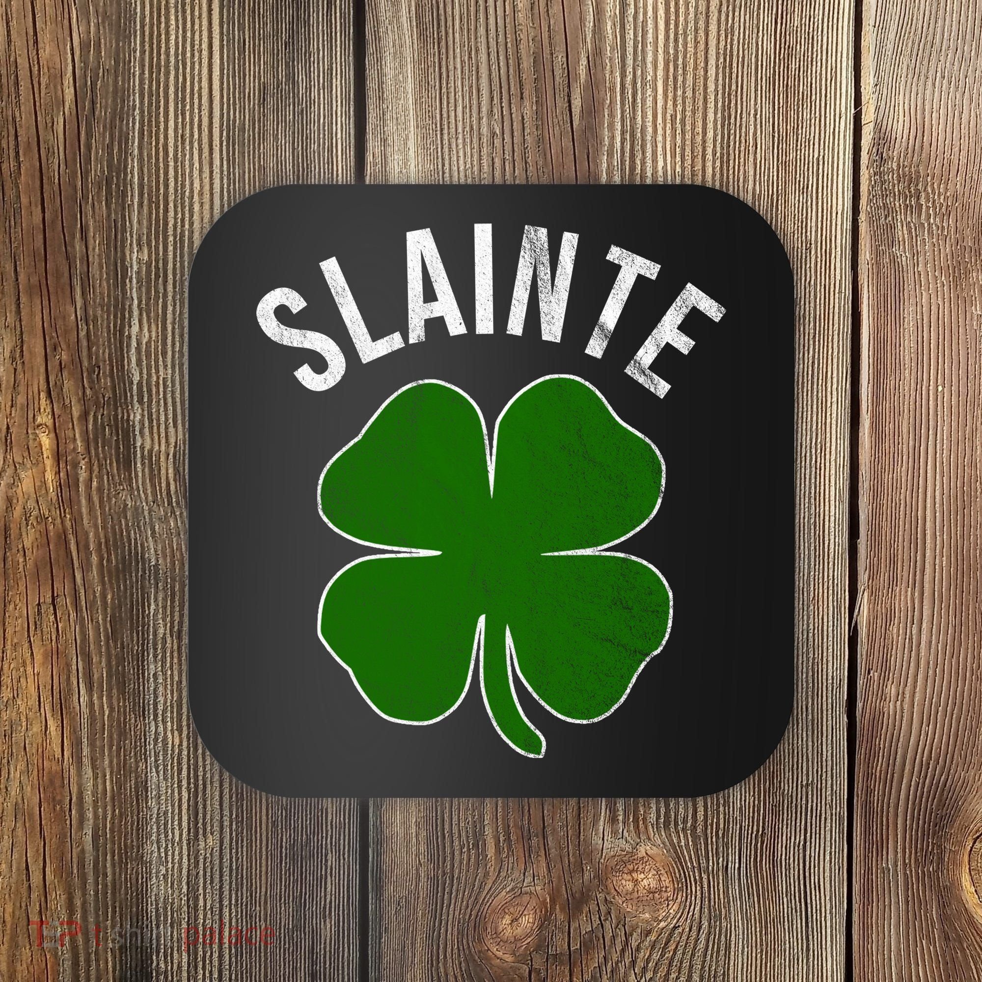 Slainte Irish Clover St Patrick's Day Coaster