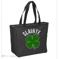 Slainte Irish Clover St Patrick's Day Tote Bag thumb 2