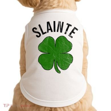 Slainte Irish Clover St Patrick's Day Doggie Tank
