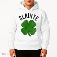 Slainte Irish Clover St Patrick's Day Hoodie thumb 2