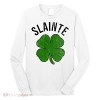 Slainte Irish Clover St Patrick's Day Long Sleeve Shirt thumb 0