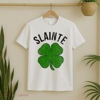 Slainte Irish Clover St Patrick's Day T-Shirt thumb 2