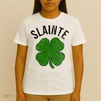 Slainte Irish Clover St Patrick's Day T-Shirt thumb 4