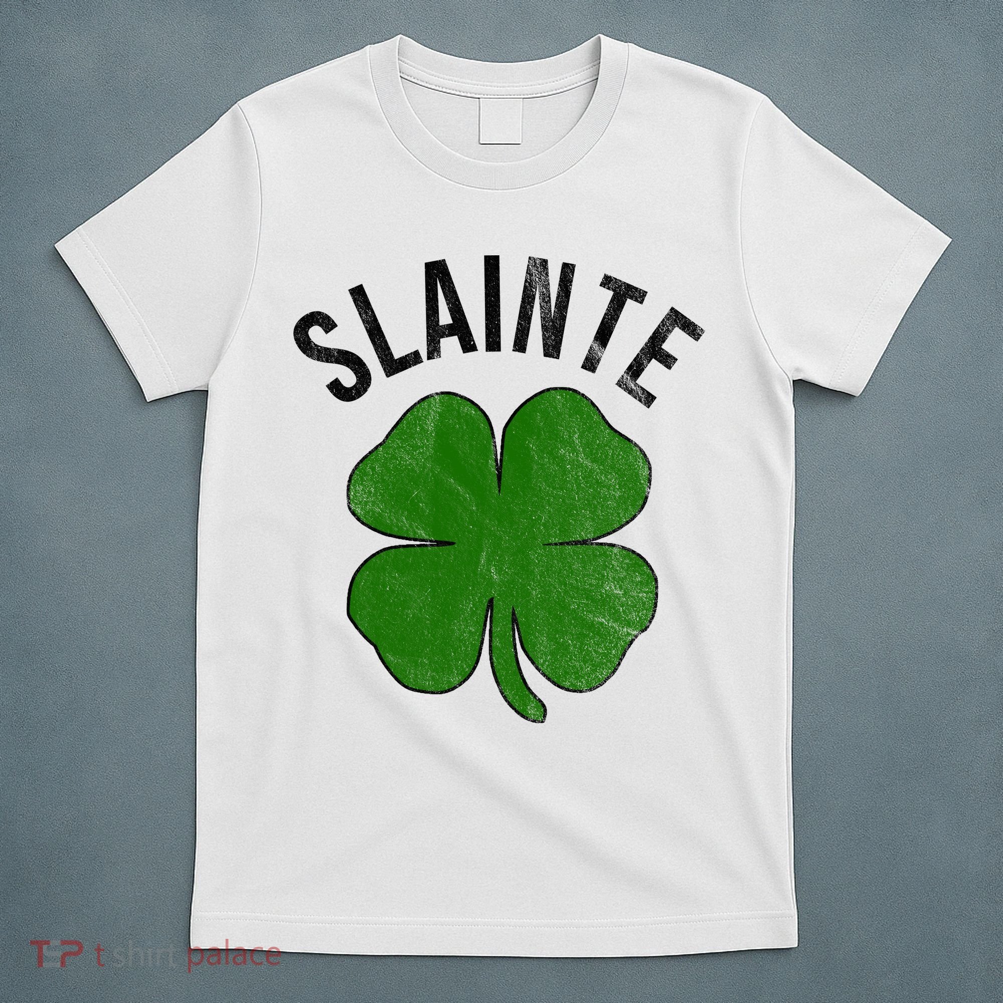 Slainte Irish Clover St Patrick's Day T-Shirt