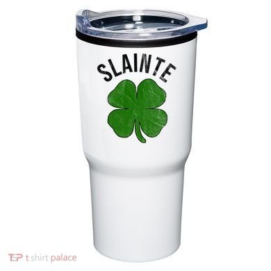 Slainte Irish Clover St Patrick's Day Tumbler