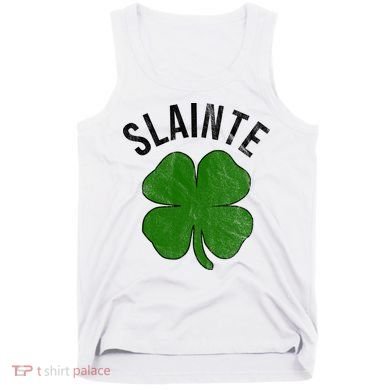 Slainte Irish Clover St Patrick's Day Tank Top