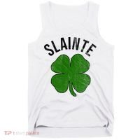 Slainte Irish Clover St Patrick's Day Tank Top thumb 0