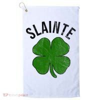 Slainte Irish Clover St Patrick's Day Golf Towel thumb 0