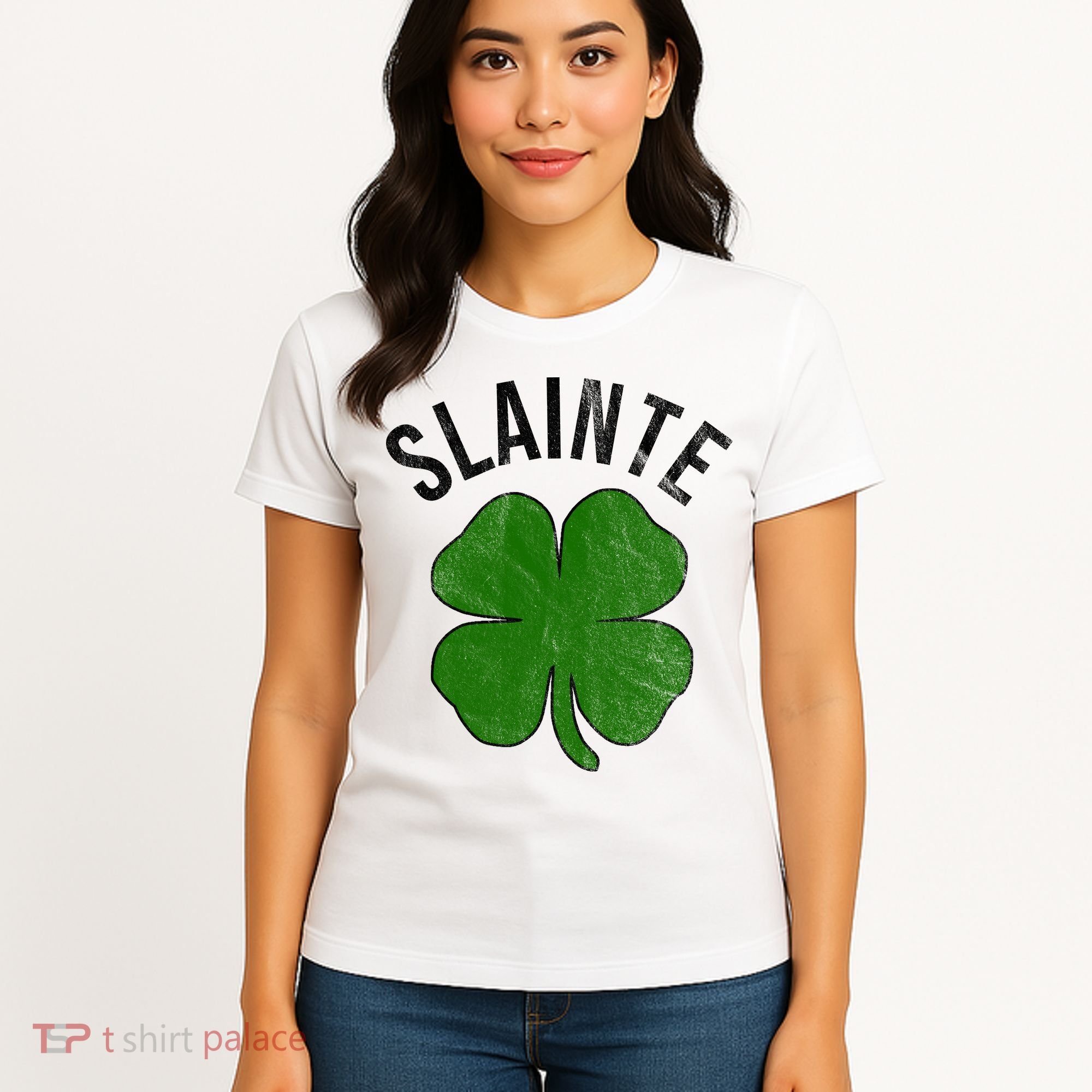 Slainte Irish Clover St Patrick's Day Women's T-Shirt