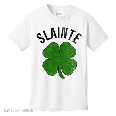Slainte Irish Clover St Patrick's Day Kids T-Shirt