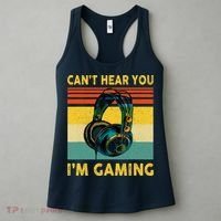 Sorry I Can't Hear You I'm Gaming Retro Gamer Gifts Boys Women's Tank Top thumb 3