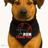 Steal I Dare You Baseball Catcher Baseball Player USA-Made Doggie Bandana thumb 1