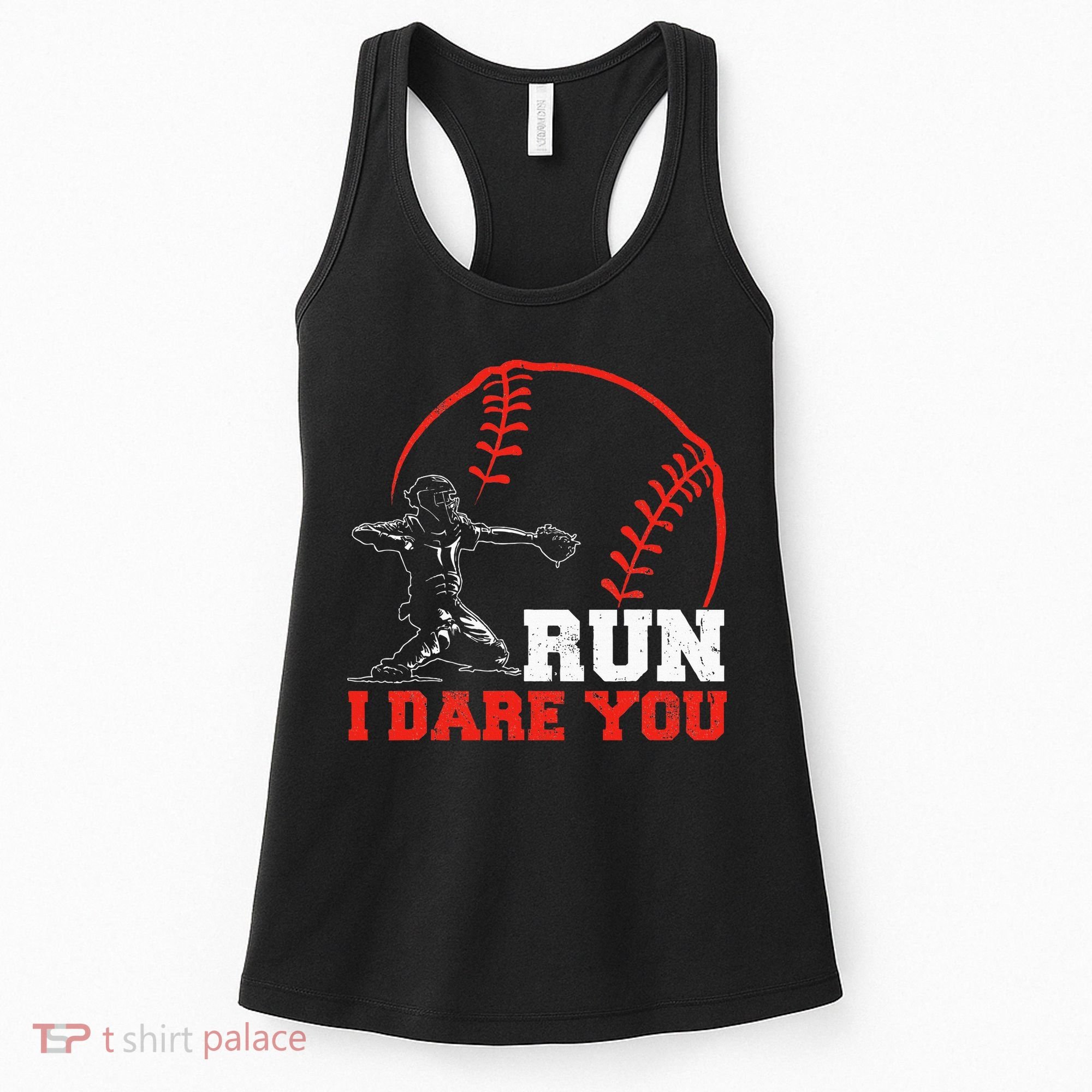 Steal I Dare You Baseball Catcher Baseball Player Women's Tank Top
