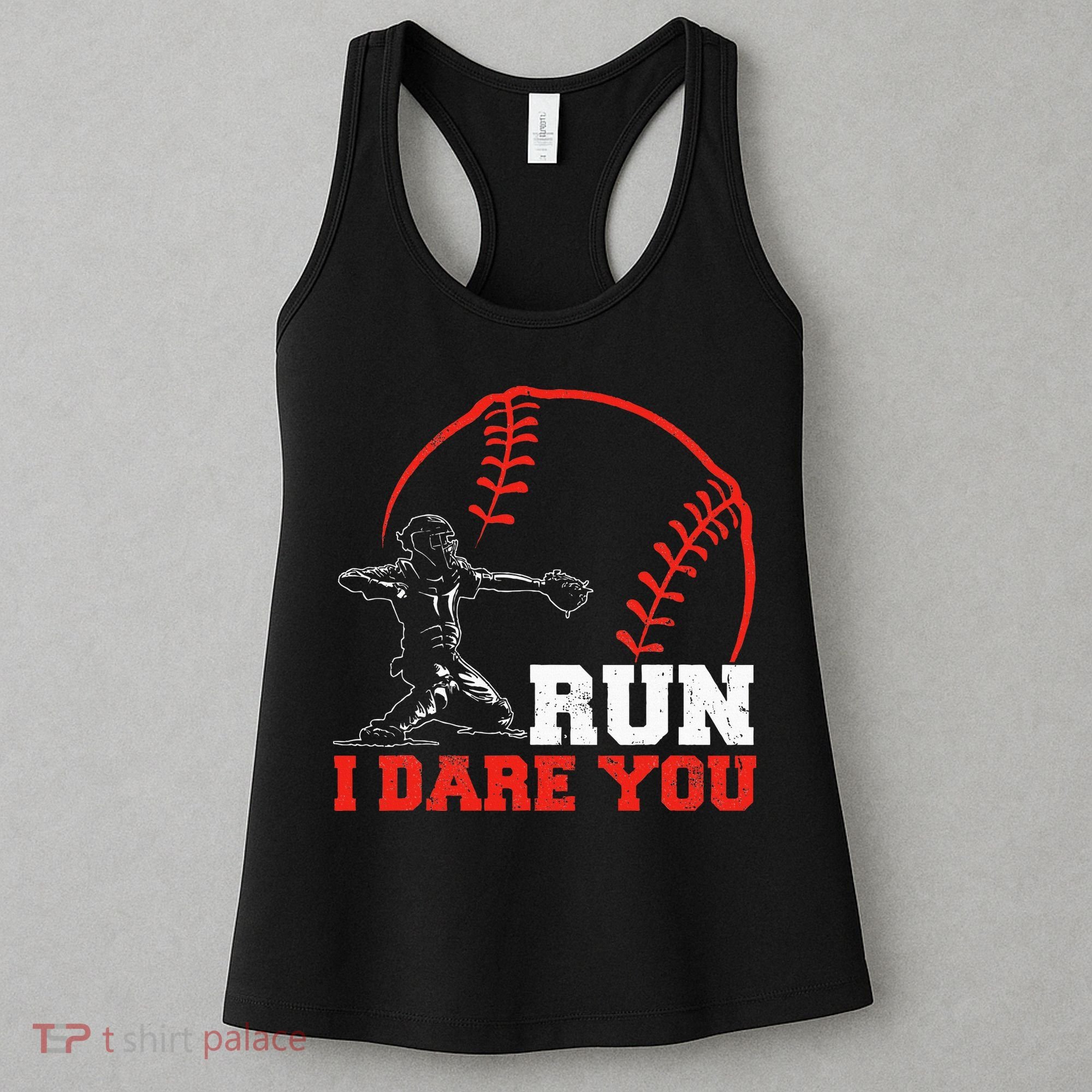 Steal I Dare You Baseball Catcher Baseball Player Women's Tank Top