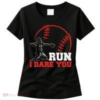 Steal I Dare You Baseball Catcher Baseball Player Women's T-Shirt thumb 0